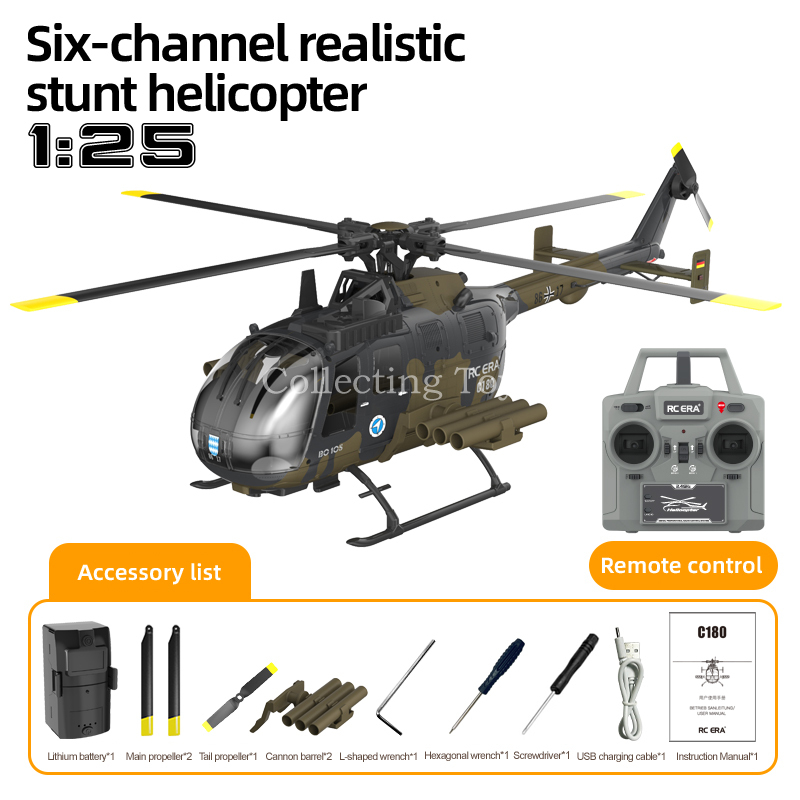 Rc Era C180 Bo105 1/25 Scale 6 – Rc Helicopter Gyro recenzja i cena