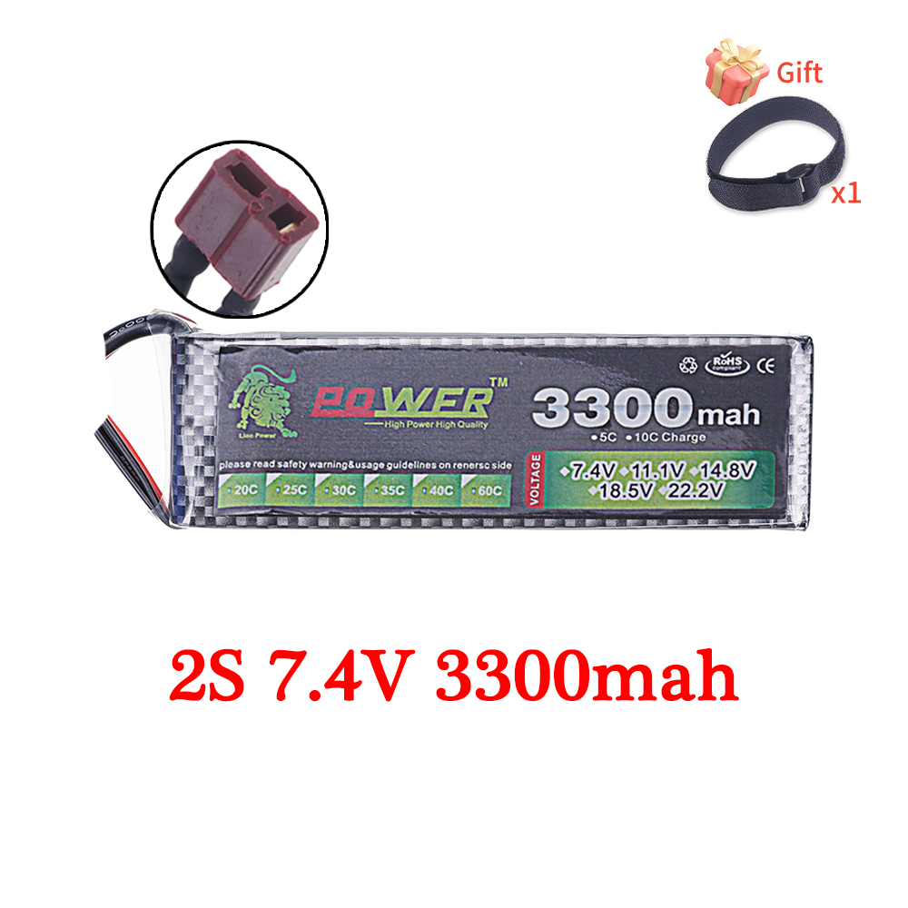 60C Lipo Battery 3300mAh 7.4V  – Rc Helicopter Parts recenzja i cena