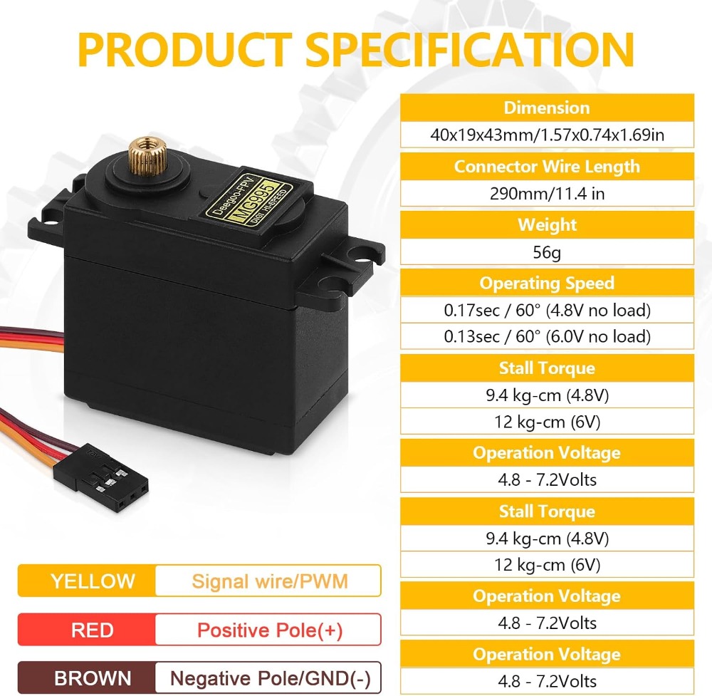 6pcs MG995 55G Micro Servo Mot – Rc Helicopter Mini recenzja i cena