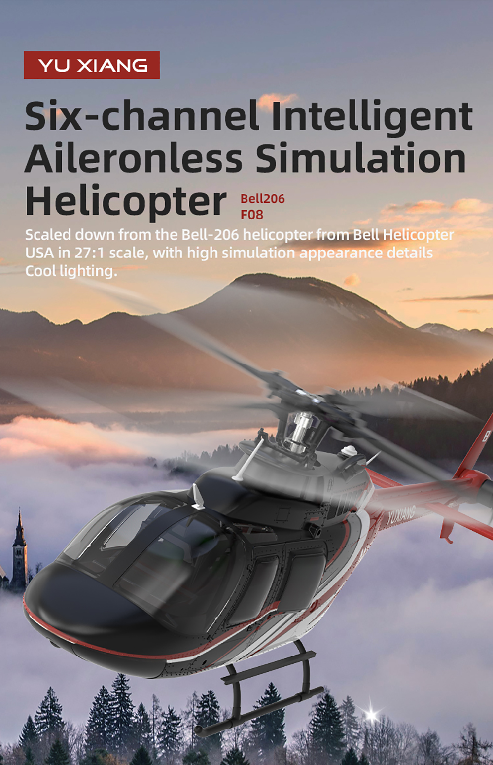 YU XIANG RC Airplane 2.4G 6CH  – Rc Helicopter Gyro recenzja i cena