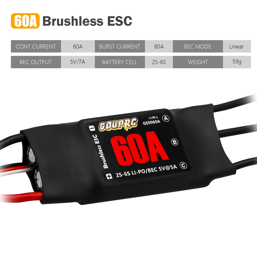 60A Brushless ESC 2-6S Electri – Rc Helicopter Electric recenzja i cena