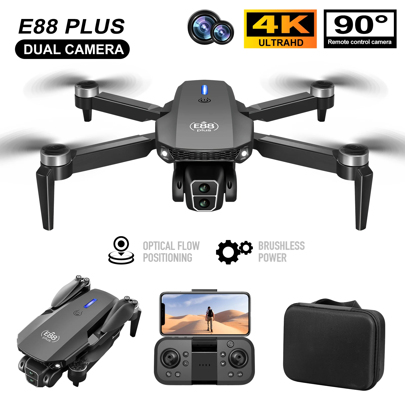 New E88 Plus Quadcopter Drone: – Rc Helicopter Electric recenzja i cena