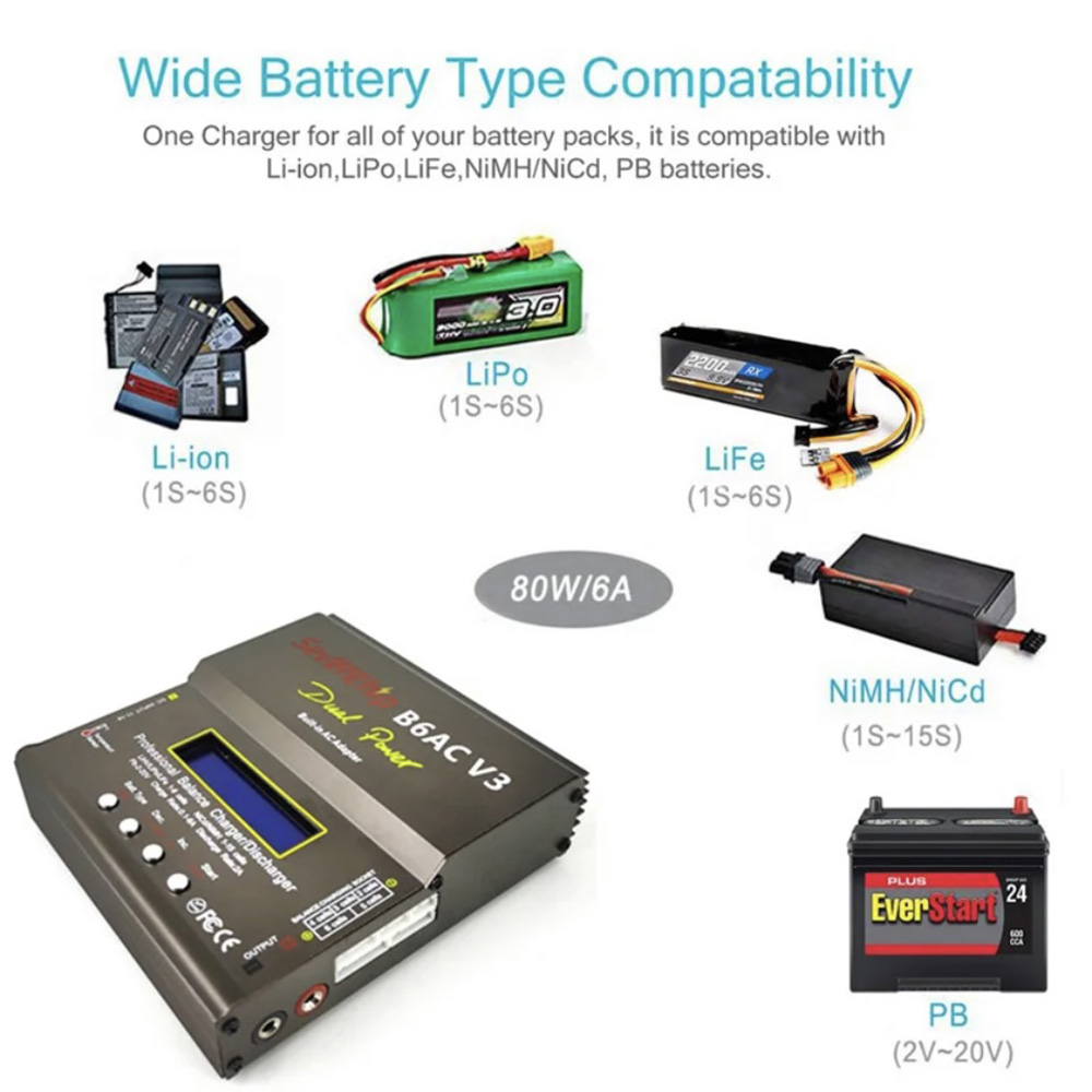 80W IMAX B6AC V3 Balance Charg – Rc Helicopter Charger recenzja i cena
