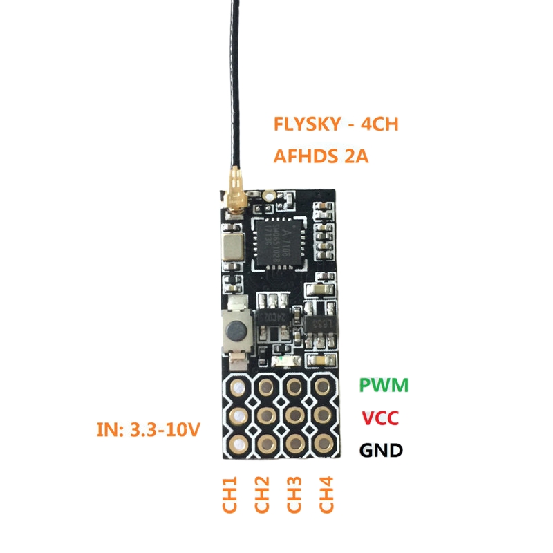 Flysky FS2A Mini Receiver 4CH  – Rc Helicopter Battery recenzja i cena
