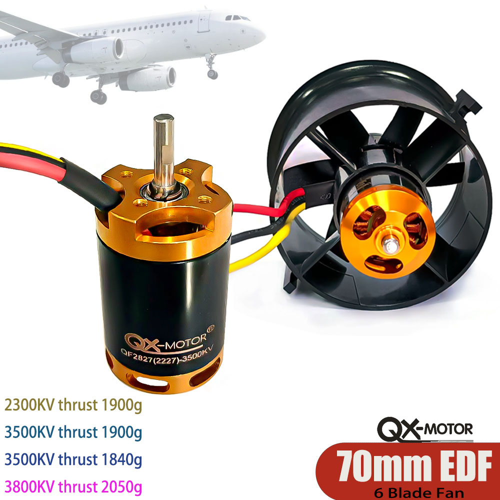 QX-MOTOR 6 Blades 70mm Ducted  – Rc Helicopter Blade recenzja i cena