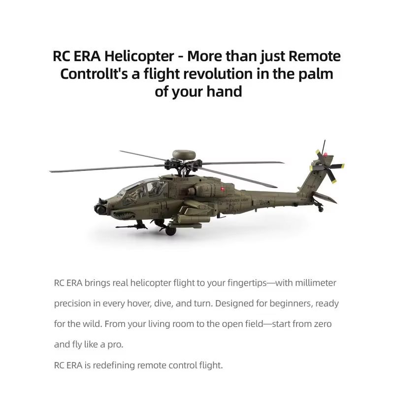 Rc Era Ah 64d Apache Helicopte – Rc Helicopter Single Rotor recenzja i cena