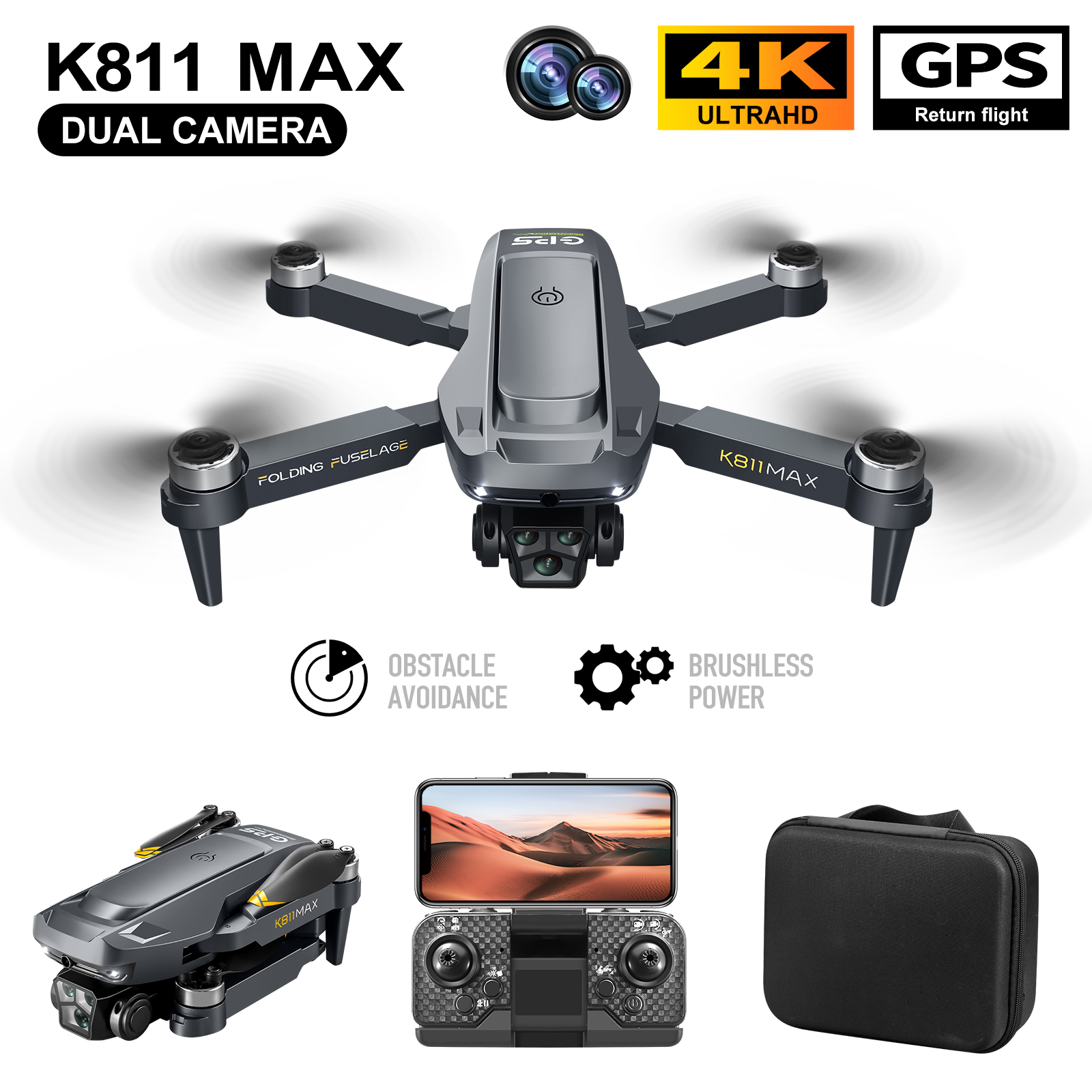K811MAX Quadcopter Drone: Brus – Rc Helicopter Case recenzja i cena