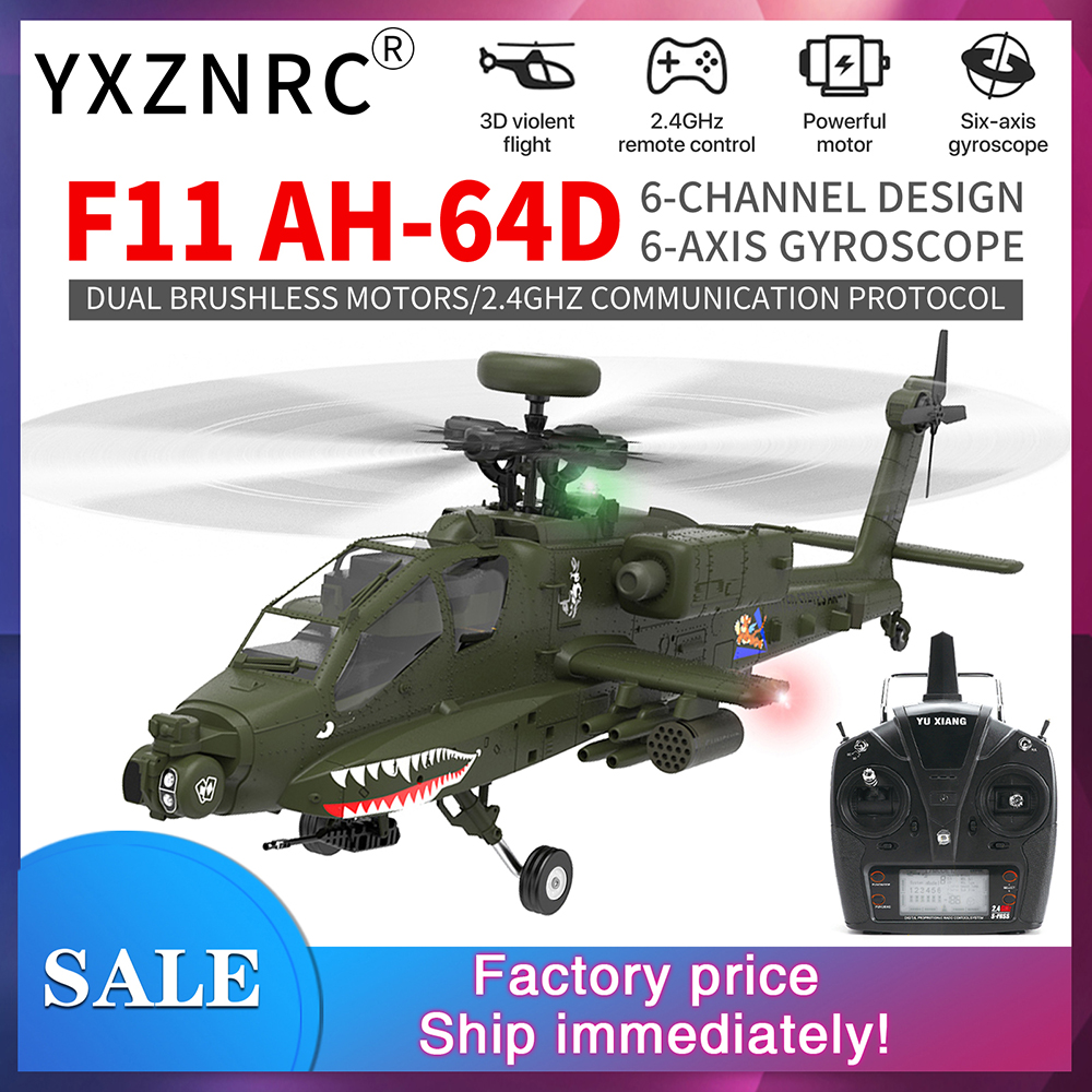 YXZNRC F11 AH-64D Apache RC He – Rc Helicopter Gyro recenzja i cena