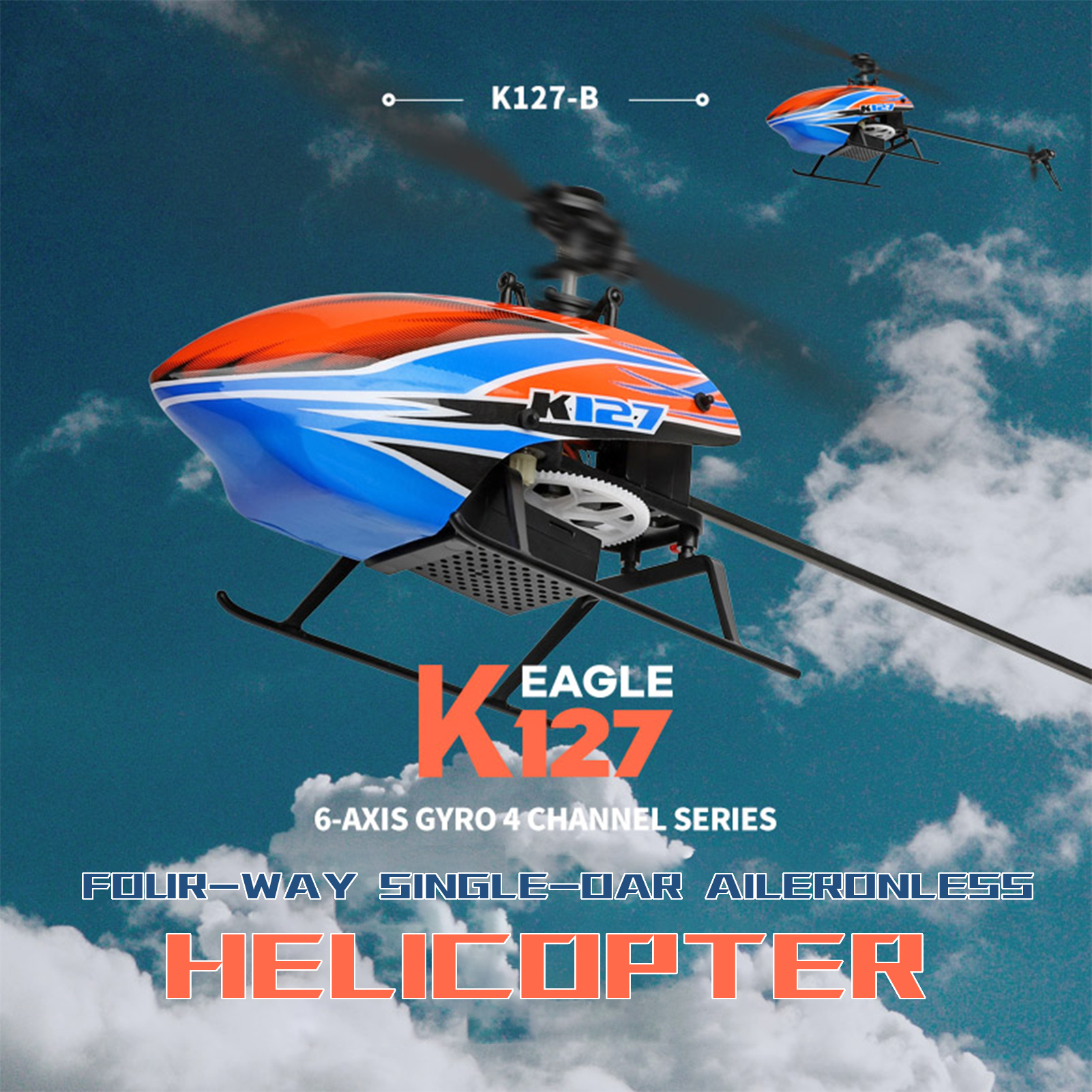 WLtoys XK K127 4CH 6-axis Gyro – Rc Helicopter Gyro recenzja i cena