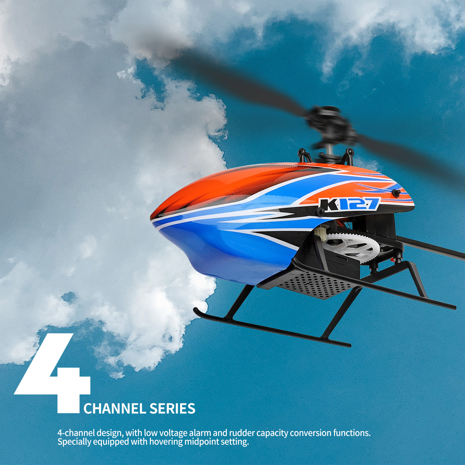 WLtoys XK K127 4CH 6-axis Gyro – Rc Helicopter Gyro recenzja i cena